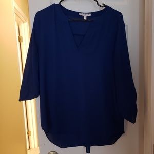 Royal blue blouse
